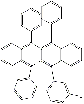 5-(3-Chlorophenyl)-6,11,12-triphenylnaphthacene 结构式