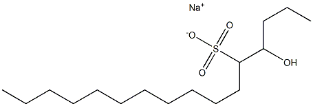 4-Hydroxyhexadecane-5-sulfonic acid sodium salt 结构式