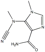 5-[Cyano(methyl)amino]-1-methyl-1H-imidazole-4-carboxamide 结构式