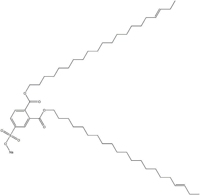 4-(Sodiosulfo)phthalic acid di(18-henicosenyl) ester 结构式