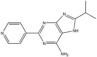 8-Isopropyl-2-(4-pyridinyl)adenine 结构式