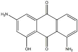 1-Hydroxy-3,8-diaminoanthraquinone 结构式