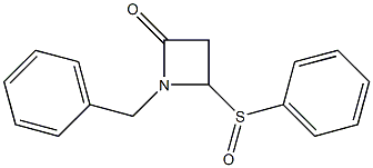 1-Benzyl-4-(phenylsulfinyl)azetidin-2-one 结构式