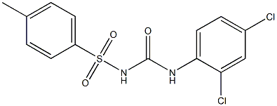 1-(2,4-Dichlorophenyl)-3-(4-methylphenylsulfonyl)urea 结构式