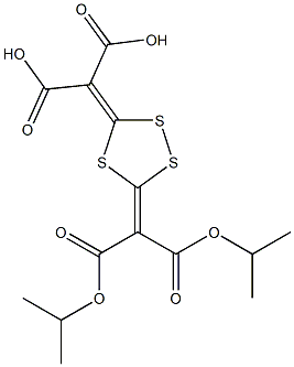 1,2,4-Trithiolane-3,5-diylidenebis(malonic acid diisopropyl) ester 结构式