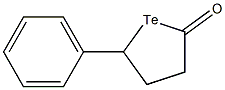 4,5-Dihydro-5-phenyltellurofuran-2(3H)-one 结构式