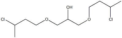1,3-Bis(3-chlorobutoxy)-2-propanol 结构式