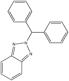 2-(Diphenylmethyl)-2H-benzotriazole 结构式