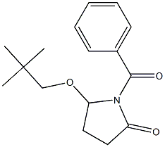 5-(Neopentyloxy)-1-[benzoyl]pyrrolidin-2-one 结构式