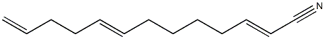 2,8,12-Tridecatrienenitrile 结构式