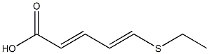 (2E,4E)-5-Ethylthio-2,4-pentadienoic acid 结构式