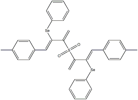 (4-Methylphenyl)(1-methylene-2-phenylseleno-2-propenyl) sulfone 结构式