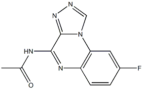 4-Acetylamino-8-fluoro[1,2,4]triazolo[4,3-a]quinoxaline 结构式