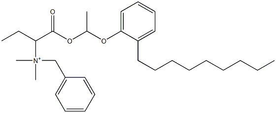 N,N-Dimethyl-N-benzyl-N-[1-[[1-(2-nonylphenyloxy)ethyl]oxycarbonyl]propyl]aminium 结构式