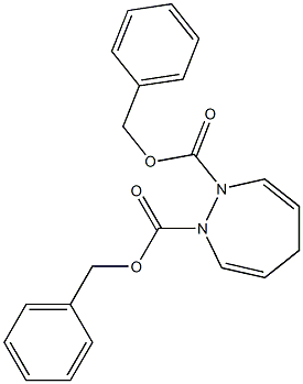2,5-Dihydro-1H-1,2-diazepine-1,2-dicarboxylic acid dibenzyl ester 结构式
