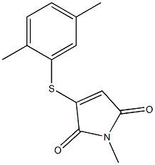 2-(2,5-Dimethylphenylthio)-N-methylmaleimide 结构式