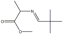 2-[(2,2-Dimethylpropylidene)amino]propionic acid methyl ester 结构式