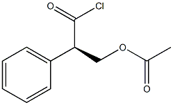 [R,(+)]-3-Acetyloxy-2-phenylpropionyl chloride 结构式