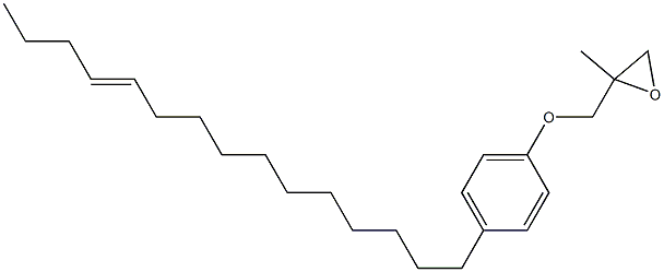 4-(11-Pentadecenyl)phenyl 2-methylglycidyl ether 结构式