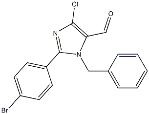 1-Benzyl-4-chloro-2-(4-bromophenyl)-1H-imidazole-5-carbaldehyde 结构式