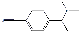 (+)-4-[(R)-1-(Dimethylamino)ethyl]benzonitrile 结构式