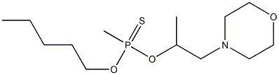 Methylphosphonothioic acid O-pentyl O-(1-methyl-2-morpholinoethyl) ester 结构式