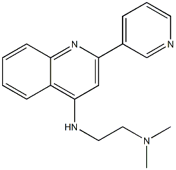 4-(2-Dimethylaminoethylamino)-2-(3-pyridinyl)quinoline 结构式