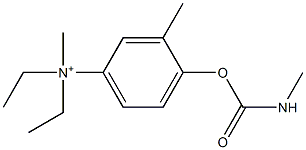 N,N-Diethyl-N,3-dimethyl-4-[[(methylamino)carbonyl]oxy]benzenaminium 结构式