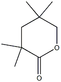 3,3,5-Trimethyl-5-methyltetrahydro-2H-pyran-2-one 结构式