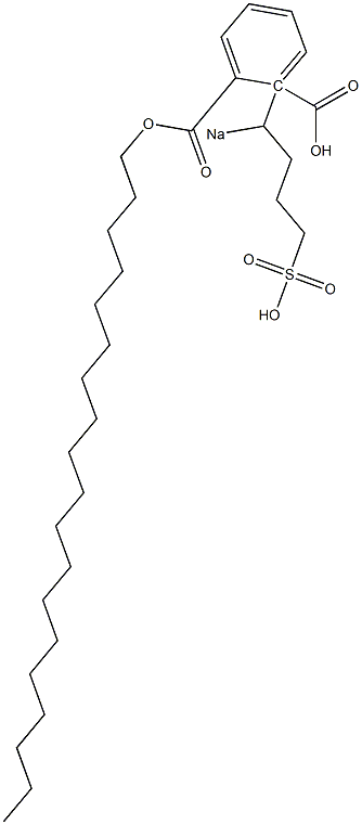 Phthalic acid 1-nonadecyl 2-(1-sodiosulfobutyl) ester 结构式