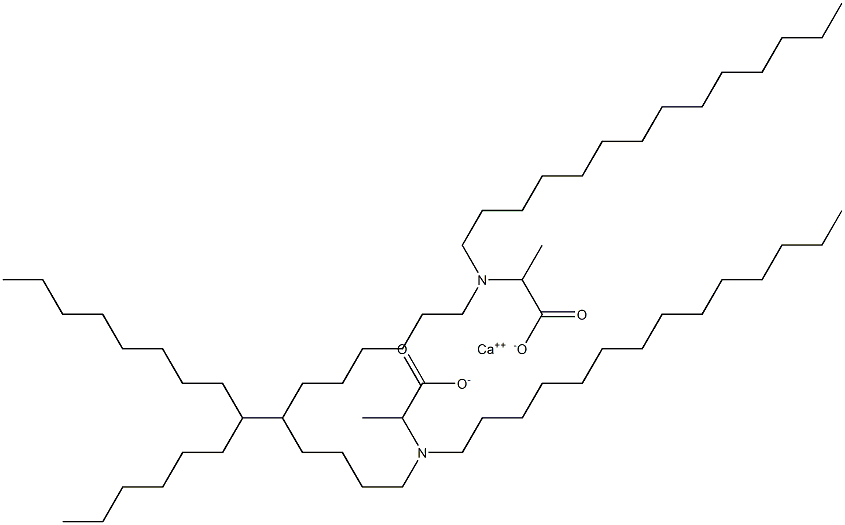 Bis[2-(ditetradecylamino)propanoic acid]calcium salt 结构式