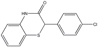 2-(4-Chlorophenyl)-2H-1,4-benzothiazin-3(4H)-one 结构式