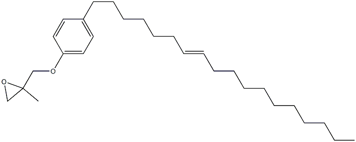 4-(7-Octadecenyl)phenyl 2-methylglycidyl ether 结构式