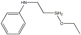 Ethoxy[2-(phenylamino)ethyl]silane 结构式