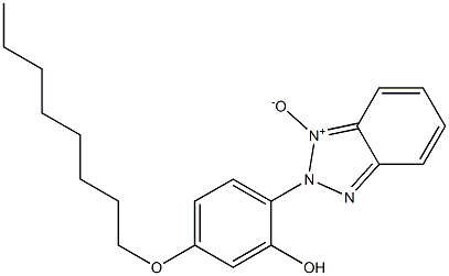 2-[2-Hydroxy-4-(octyloxy)phenyl]-2H-benzotriazole 1-oxide 结构式