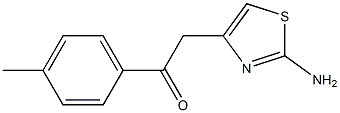 2-Amino-4-[(4-methylphenyl)carbonylmethyl]thiazole 结构式