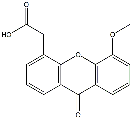 5-Methoxy-9-oxo-9H-xanthene-4-acetic acid 结构式