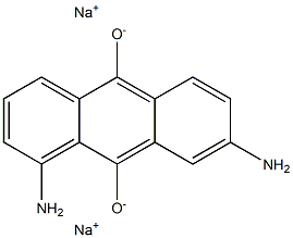 Disodium 1,7-diamino-9,10-anthracenediolate 结构式