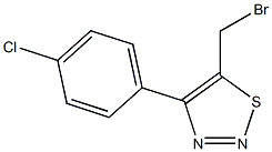 4-(4-Chlorophenyl)-5-bromomethyl-1,2,3-thiadiazole 结构式