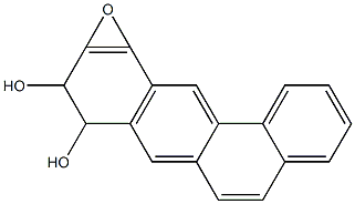 8,9-Dihydro-8,9-dihydroxy-10,11-epoxybenz[a]anthracene 结构式