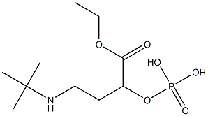 Phosphoric acid [2-(tert-butylamino)ethyl]ethoxycarbonylmethyl ester 结构式