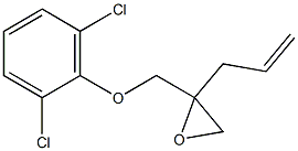 2,6-Dichlorophenyl 2-allylglycidyl ether 结构式