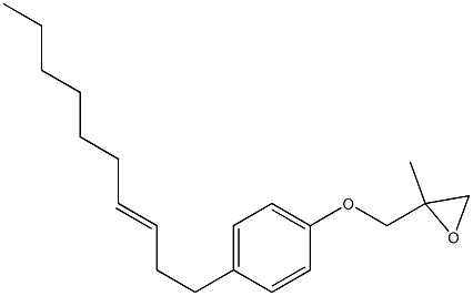 4-(3-Decenyl)phenyl 2-methylglycidyl ether 结构式