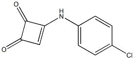 3-(4-Chlorophenylamino)-3-cyclobutene-1,2-dione 结构式