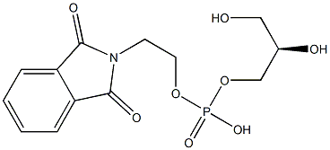[R,(-)]-1-O-[(2-Phthalimidylethyl)phosphono]-D-glycerol 结构式