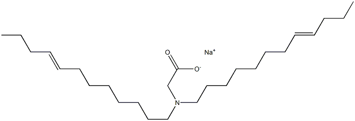 N,N-Di(8-dodecenyl)aminoacetic acid sodium salt 结构式