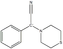 Phenyl(thiomorpholino)cyanomethanide 结构式