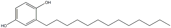 2-Tridecylhydroquinone 结构式