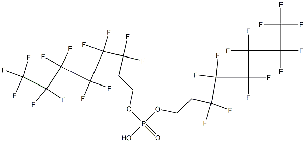 Bis(3,3,4,4,5,5,6,6,7,7,8,8,8-tridecafluorooctyl) phosphate 结构式