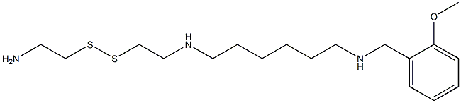 N-[6-[[2-[(2-Aminoethyl)dithio]ethyl]amino]hexyl]-2-methoxybenzenemethanamine 结构式